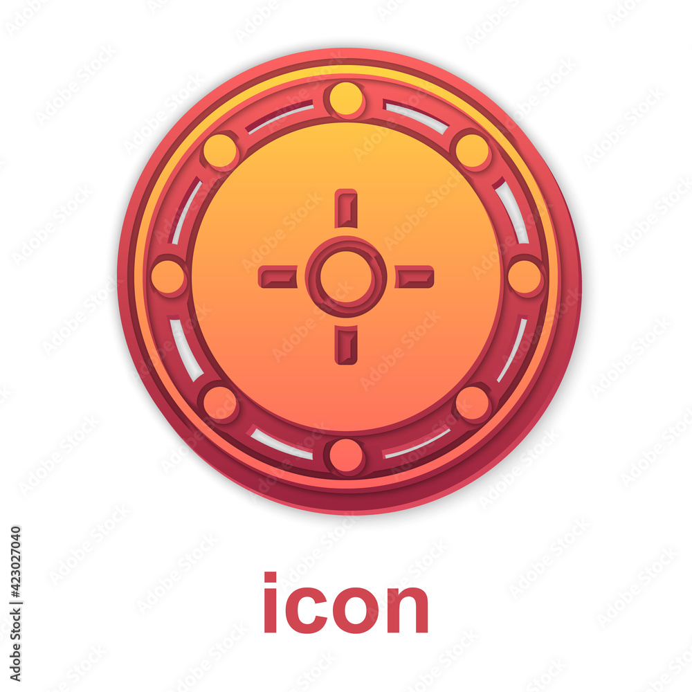 Gold Safe icon isolated on white background. The door safe a bank vault with a combination lock. Reliable Data Protection. Vector Gold Safe icon isolated on white background. The door safe a bank vault with a combination lock. Reliable Data Protection. Vector