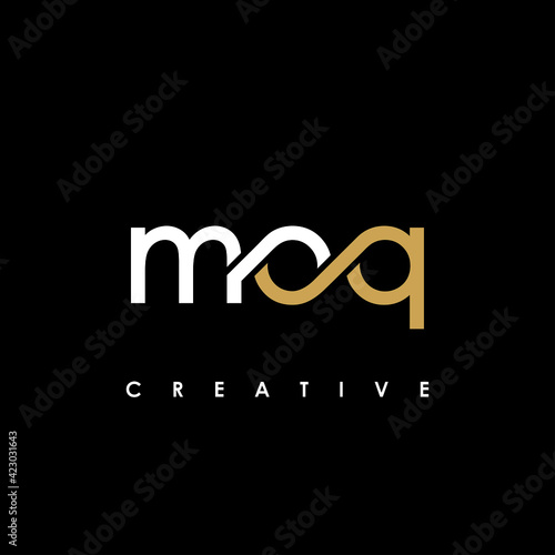 MOQ Letter Initial Logo Design Template Vector Illustration photo