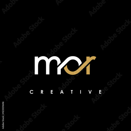 MOR Letter Initial Logo Design Template Vector Illustration
