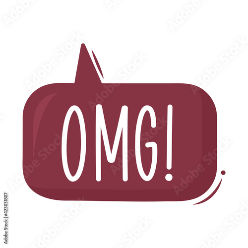 omg text balloon