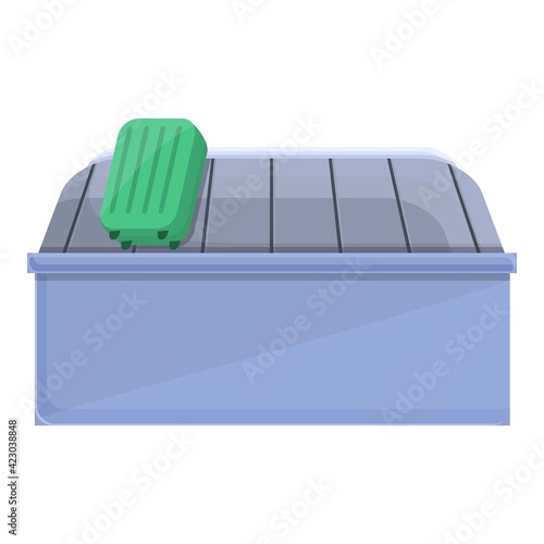 Baggage carousel icon. Cartoon of baggage carousel vector icon for web design isolated on white background