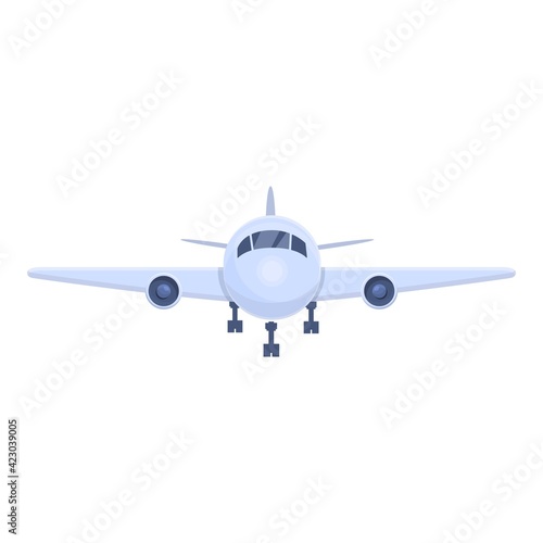Plane charter icon. Cartoon of plane charter vector icon for web design isolated on white background © nsit0108