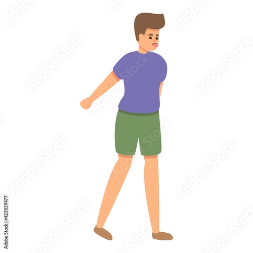 Disobedient behavior icon. Cartoon of disobedient behavior vector icon for web design isolated on white background