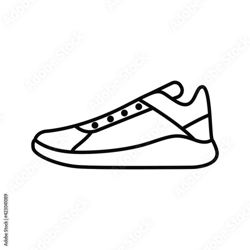 shoes icon. fashion sign. sneaker vector illustration.