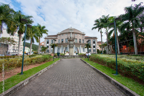 Praça do Teatro Carlos Gomes, em Blumenau, Santa Catarina.