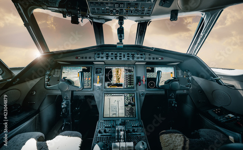 Εκτύπωση καμβά Dassault Falcon Cockpit