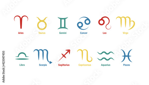 sfondo, grafica, zodiaco, segni zodiacali, oroscopo