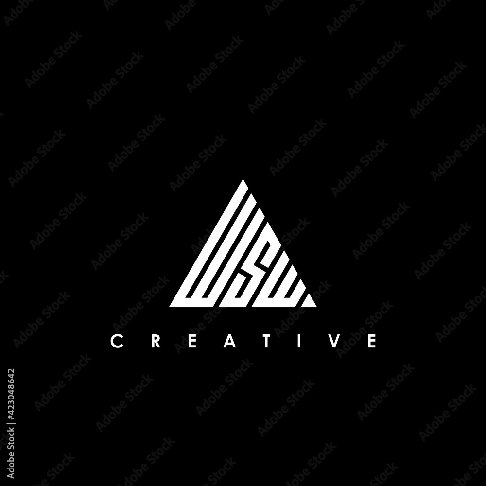WSW Letter Initial Logo Design Template Vector Illustration WSW Letter Initial Logo Design Template Vector Illustration
