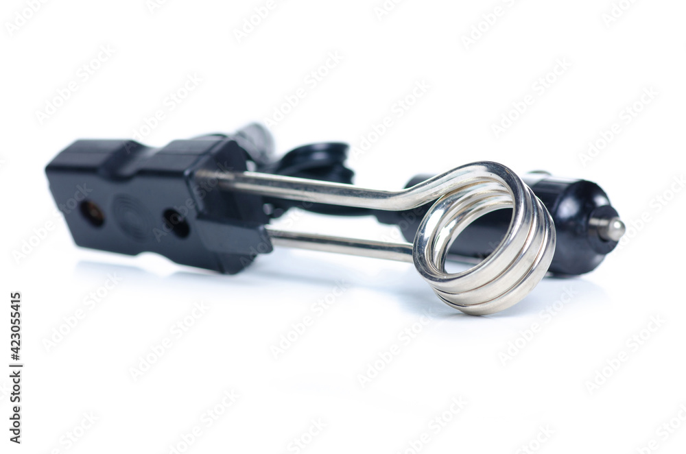 Car boiler for a cup on white background isolation Car boiler for a cup on white background isolation