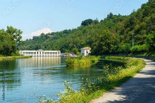 Panperduto dam, in Varese province, Italy photo