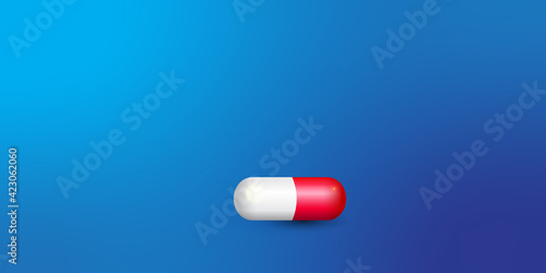 Pills. Medicine tablets isolated on background, different round and oblong drugs collection vector illustration.