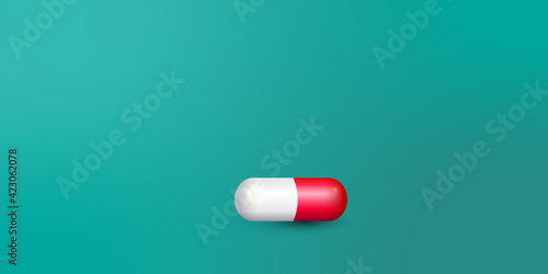 Pills. Medicine tablets isolated on background, different round and oblong drugs collection vector illustration.