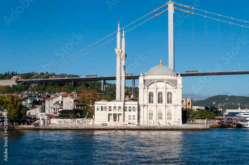 Ortakoy Mosque is an architectural monument of the European part of Istanbul.