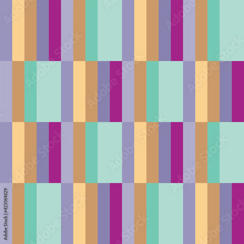 Vector multicolored vertical stripes seamless pattern background
