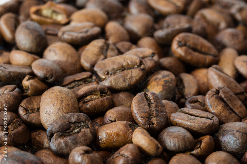 Coffee beans close up Coffee beans close up
