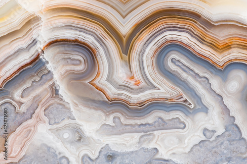 Wallpaper Mural Macro photograph of the banding pattern in a Crazy Lace agate from Mexico Torontodigital.ca