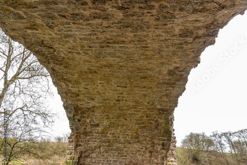 Laigh Milton Viaduct and its ancient stone detail, is thought to be one of Scotlands oldest  railway viaducts. photo