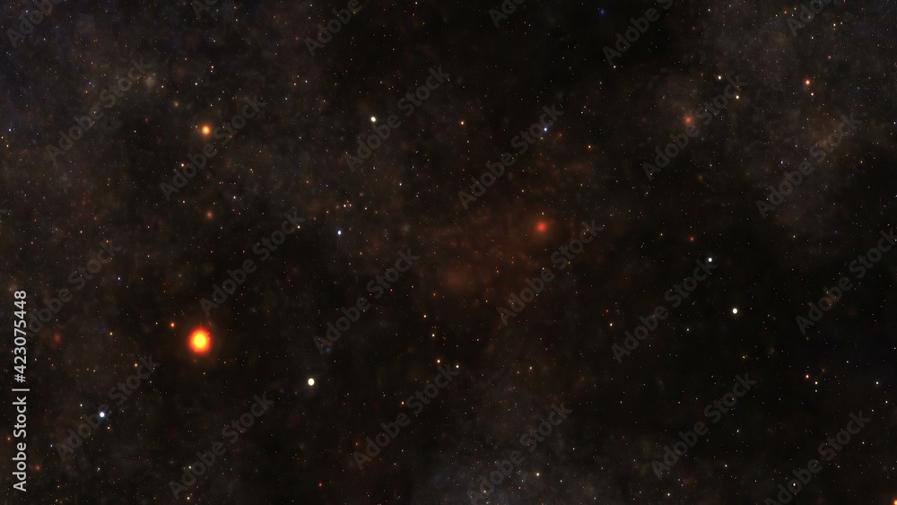 Fototapeta premium Stars in the night sky nebula and galaxy