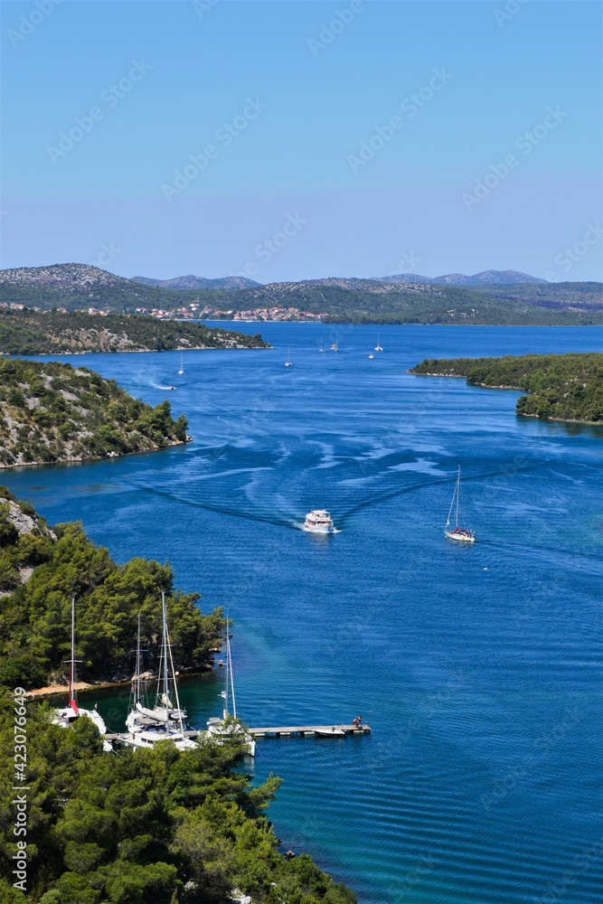 Chorwacja widok na zatokę 