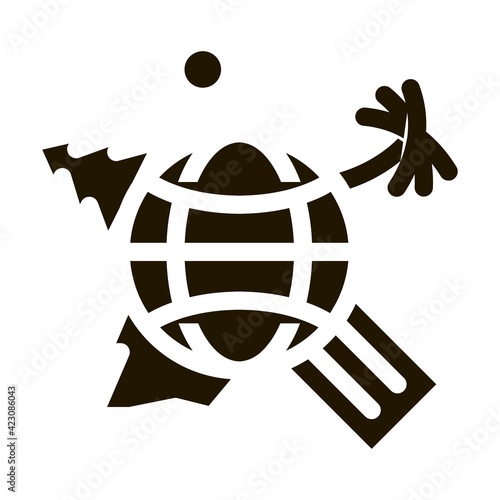human geography science icon vector illustration