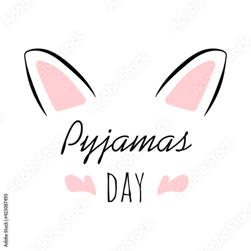 Pyjamas day poster print