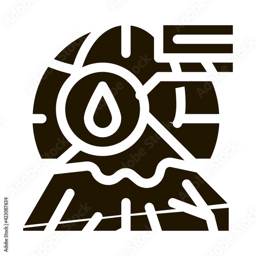 cryolithology science icon vector illustration