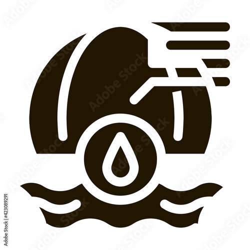 oceanology science icon vector illustration