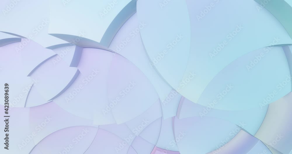 Circular shapes with pastel blue and smooth motion. Abstract geometric background. perfect for text overlay, or subtle element for presentations or background video. 4K loop, 3D rendering Circular shapes with pastel blue and smooth motion. Abstract geometric background. perfect for text overlay, or subtle element for presentations or background video. 4K loop, 3D rendering