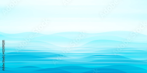 海　波　夏　背景