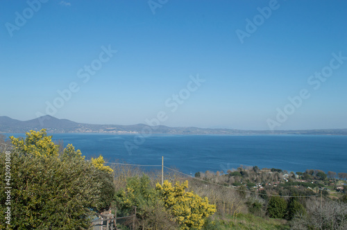 Bracciano lake in Italy near Rome