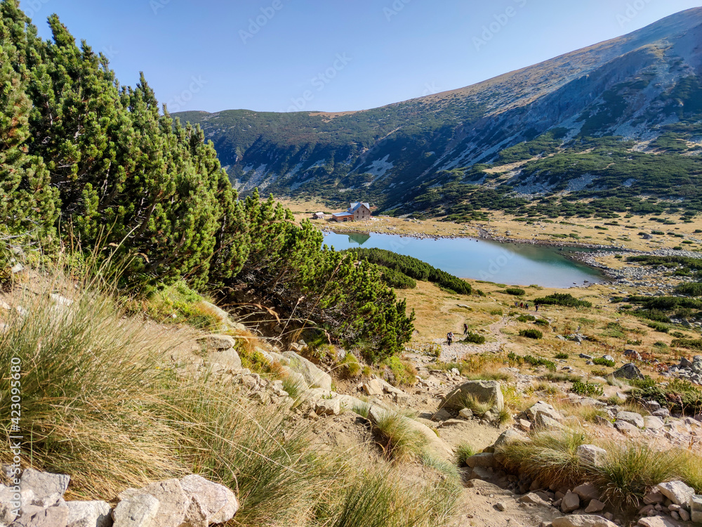Landscape with Musalenski lakes, Rila mountain, Bulgaria