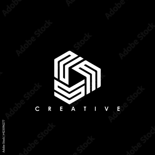 NSM Letter Initial Logo Design Template Vector Illustration