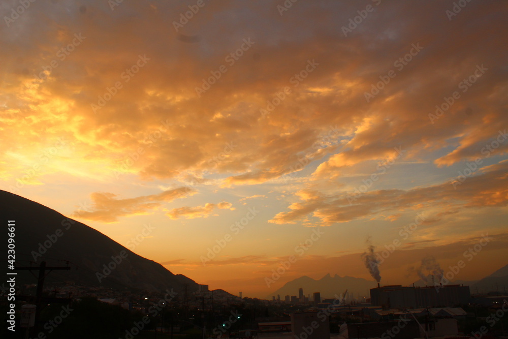 Fototapeta premium cielo naranja