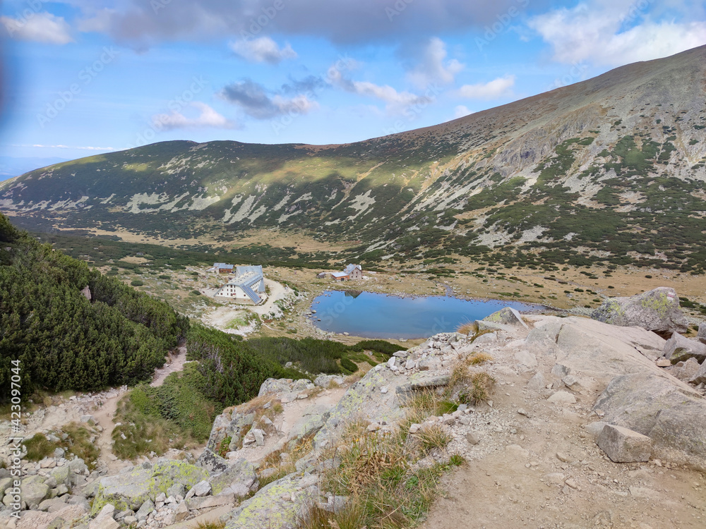 Landscape with Musalenski lakes, Rila mountain, Bulgaria