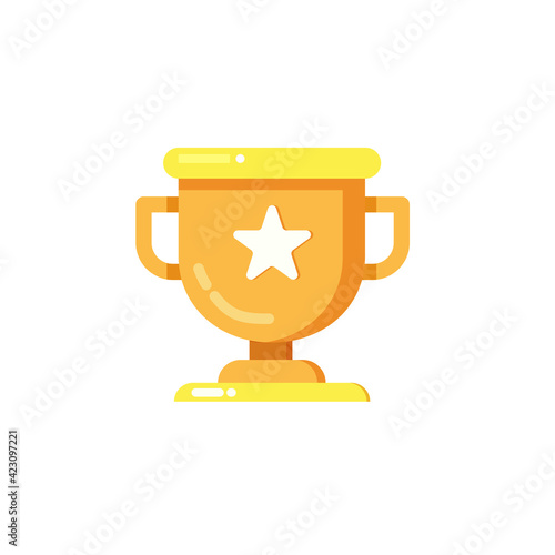 Tropy gold star - Vector icon