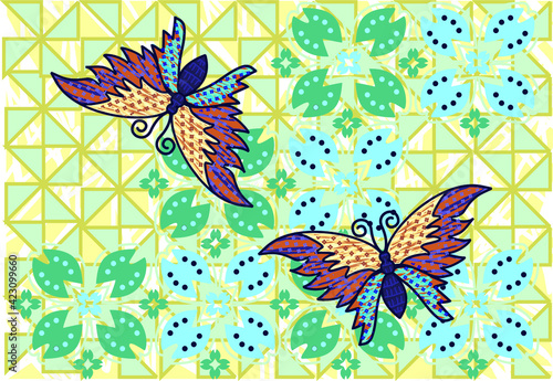 Indonesian batik motif, Batik is a technique of wax-resist dyeing applied to whole cloth, or cloth made using this technique originated from Indonesia
