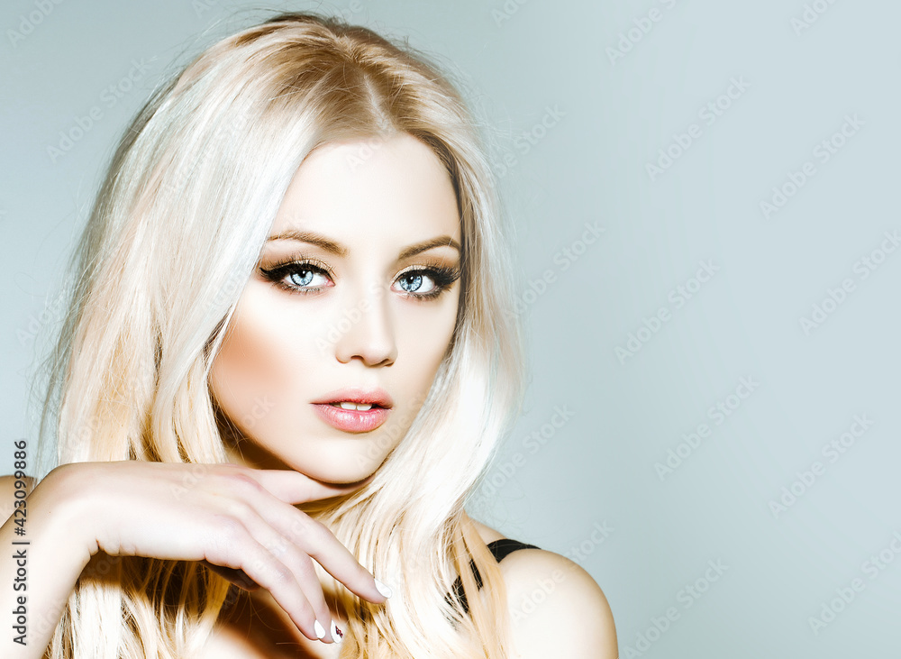 Beautiful girl model with natural makeup. Girl beauty face care. Beautiful girl model with natural makeup. Girl beauty face care.