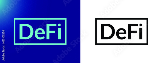 DeFi, Decentralized Finance Vector