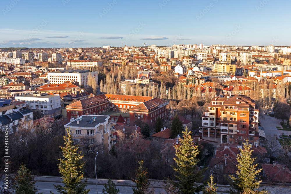 Panoramic view of City of Haskovo, Bulgaria