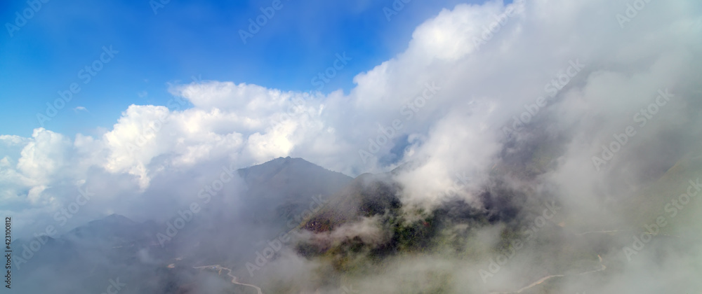 Mountain top cloud beauty sky view fog peak Mountain top cloud beauty sky view fog peak
