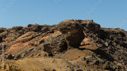 Coloured Canyon is a rock formation on Sinai peninsula. Sights of Nuweiba, Egypt.