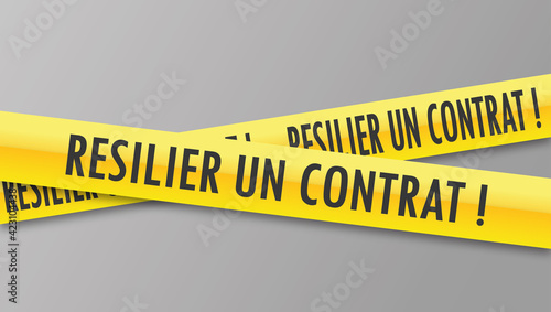 Logo résilier un contrat.