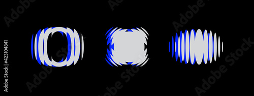 Set of modern abstract geometric shapes. Trendy minimal graphic elements for your unique design.