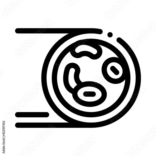 healthy artery line icon vector illustration sign