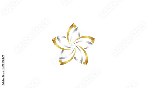 Frangipani flower vector with luxurious look