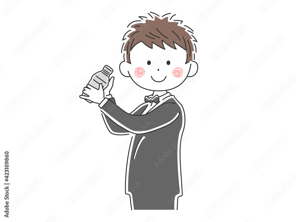 カクテルを作る男性バーテンダーのイラスト Stock Vector Adobe Stock カクテルを作る男性バーテンダーのイラスト Stock Vector Adobe Stock