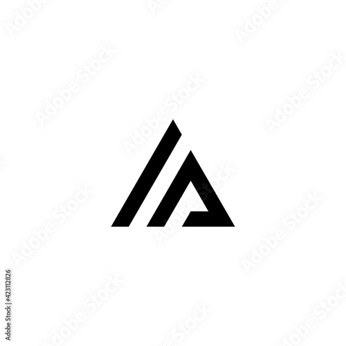 Free Download Business combination Monogram and triangle sign logo vector icon with Three IA letter - GFXLoad