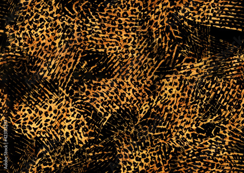 abstract seamless leopard print texture design 