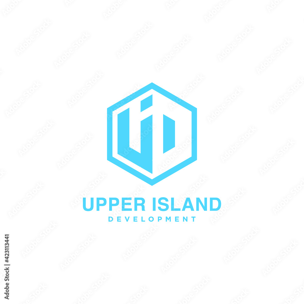 Letter U and I and D design Logo, design logo style Geometric, Modern logo Letter U and I and D design Logo, design logo style Geometric, Modern logo