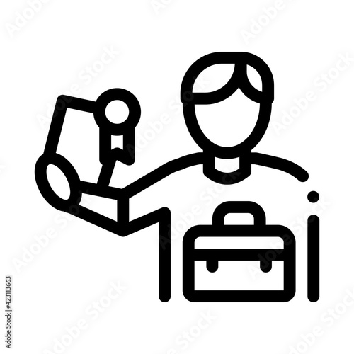 certificate license for work line icon vector illustration